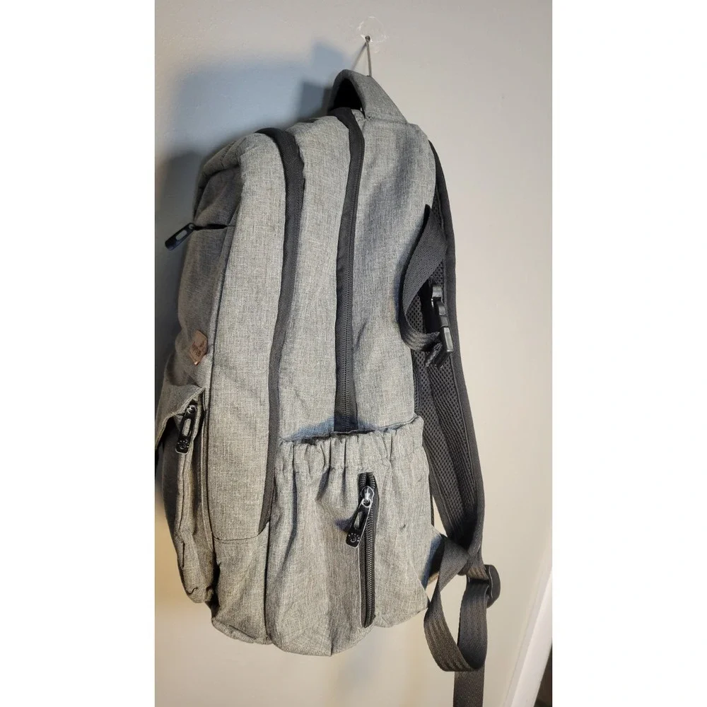 Hap Tim Multifunction Large Baby Diaper Bag Backpack With Changing Pad Dark Gray